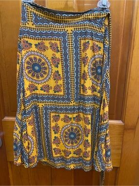 Farm Rio by Anthropologie wrap skirt